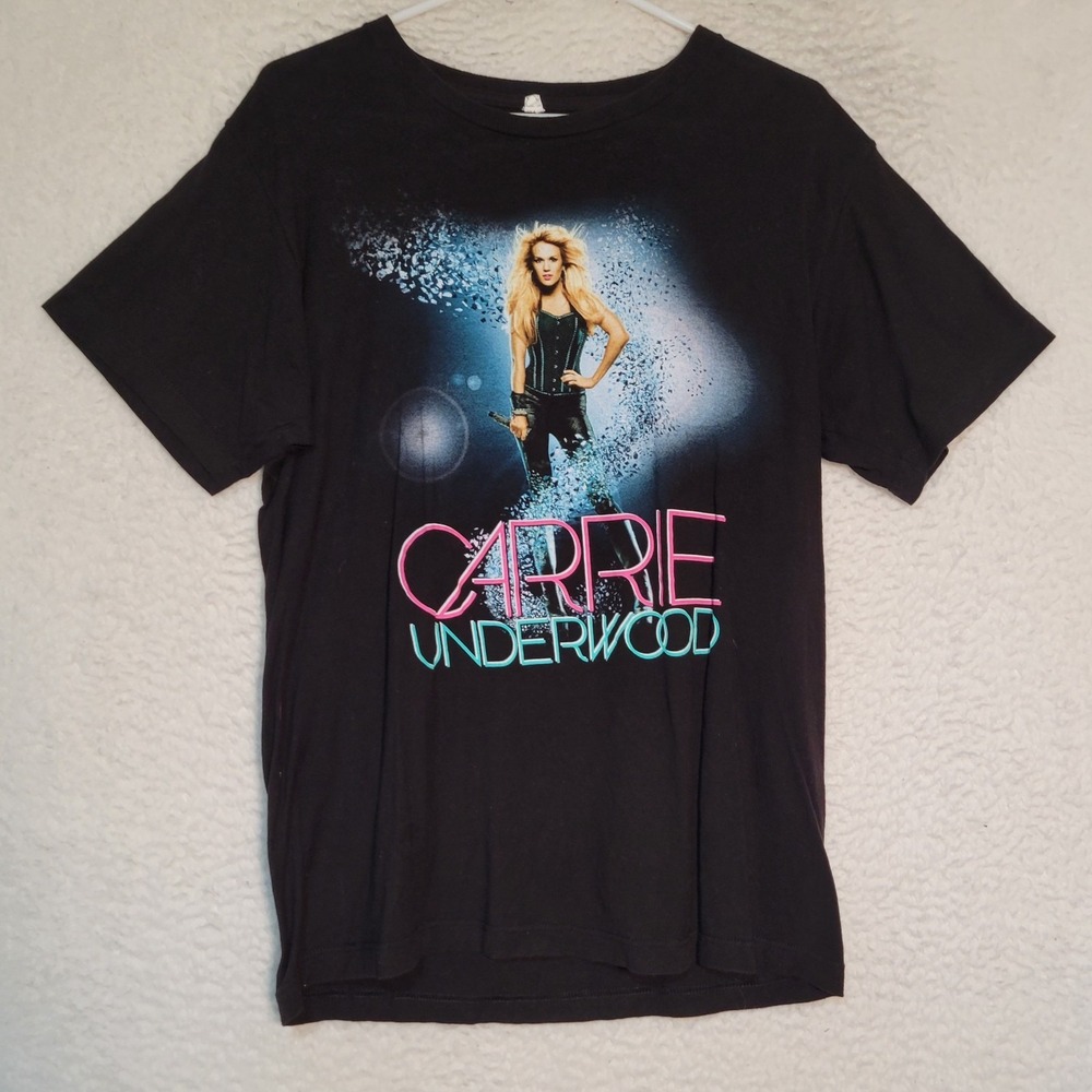 Carrie Underwood Blown Away Tour 2013 T-Shirt Size M Black Short Sleeve 1938
